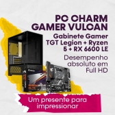 PC Charm Gamer AMD Ryzen 5 5500 16GB DDR4 512GB Nvme RX6600 8GB