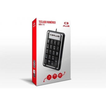 Teclado Numerico USB C3 Tech KN-11BK