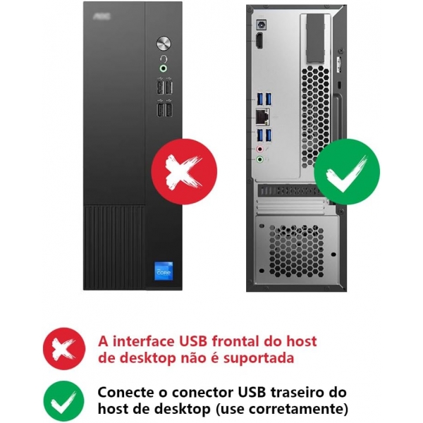 Gravador USB CD/DVD Externo Slim MR0013