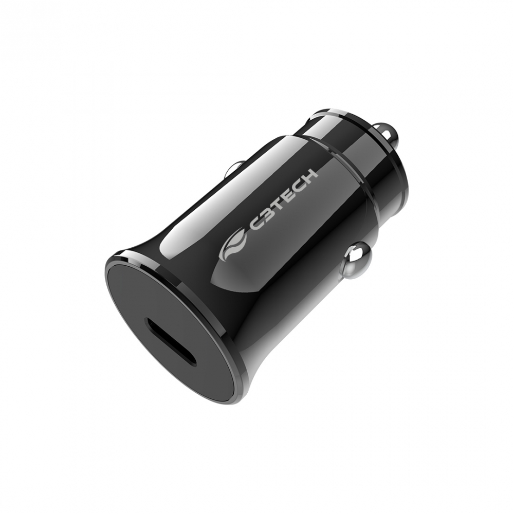 Carregador Veicular USB PD20W C3 Tech UCV-P10BK