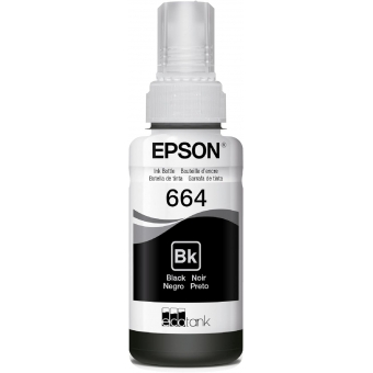 Garrafa de Tinta Epson T664 70ml - Preto