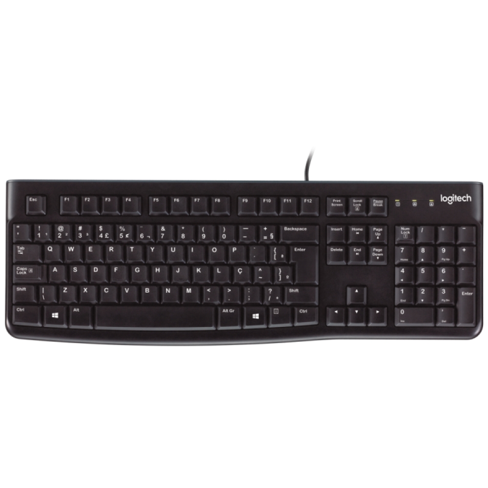 Teclado Multimidia USB Logitech K120 preto