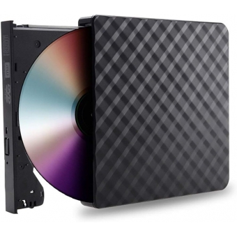 Gravador USB CD/DVD Externo Slim Tomate MTM-1025