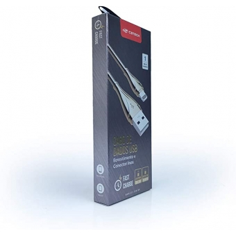 Cabo Celular USB-Micro USB 2A 1,0m C3 Tech CB-M190GY