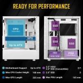 Gabinete Gamer Antec NX410 W V2 - Branco - sem Fonte