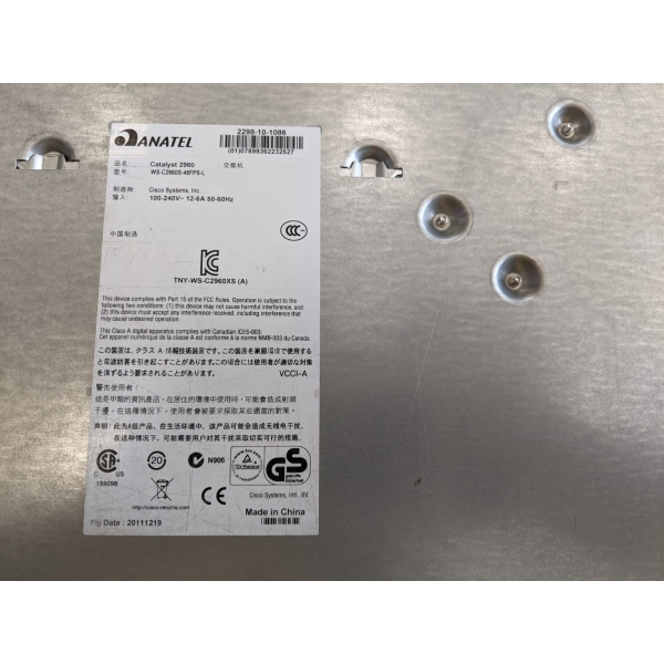 Switch 48 P Cisco Catalyst 2960-S (POE+30W) (REVISADO)