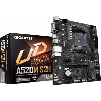 Placa Mae Gigabyte A520M S2H Ultra Durable AMD AM4 DDR4
