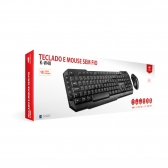 Kit Teclado Mouse sem Fio C3 Tech K-W40BK