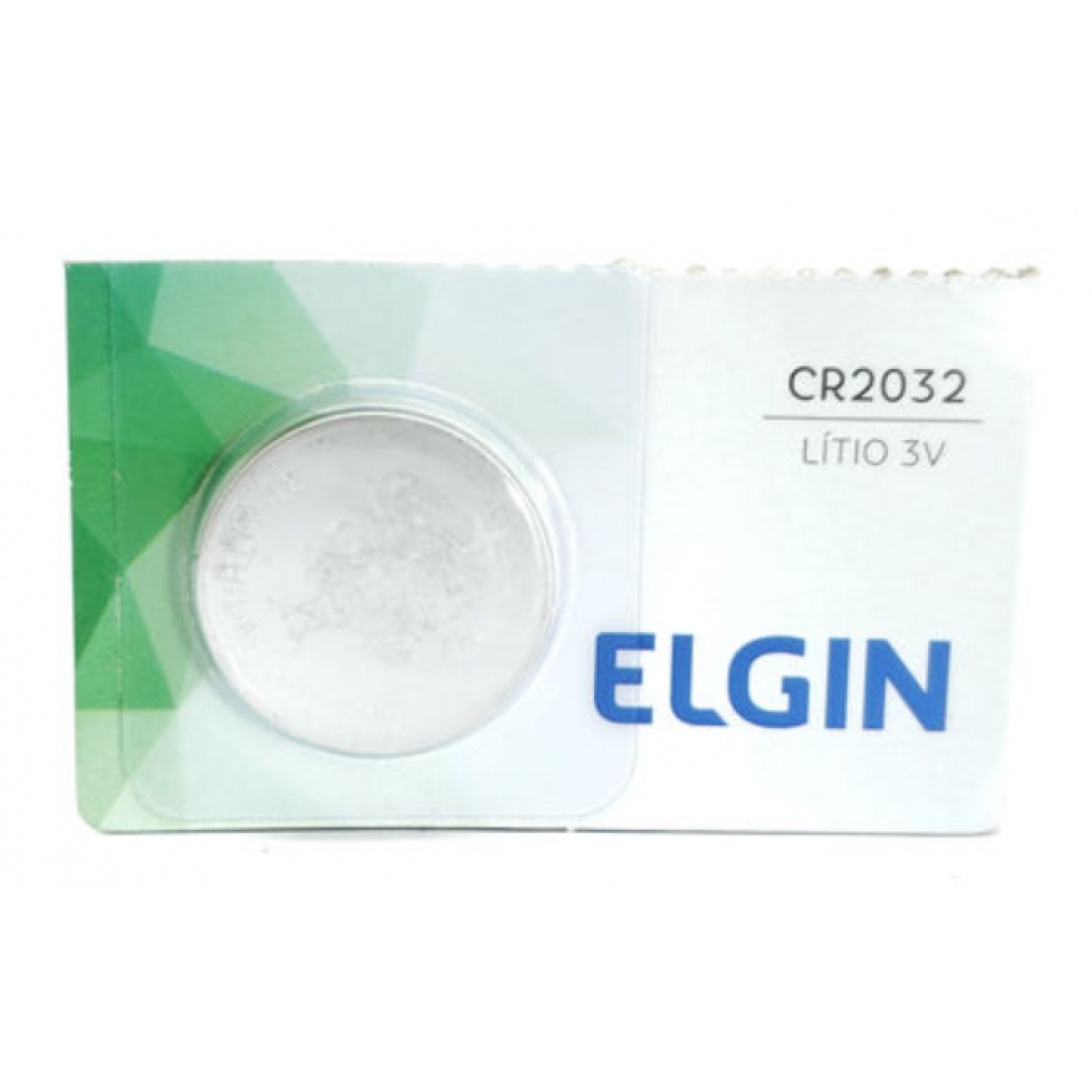 Bateria Lithium CR2032 3V ELGIN - Moeda