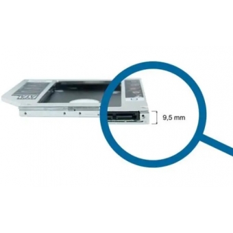 Adaptador Caddy Slim 9,5Mm (Hd-Dvdrw) para notebook