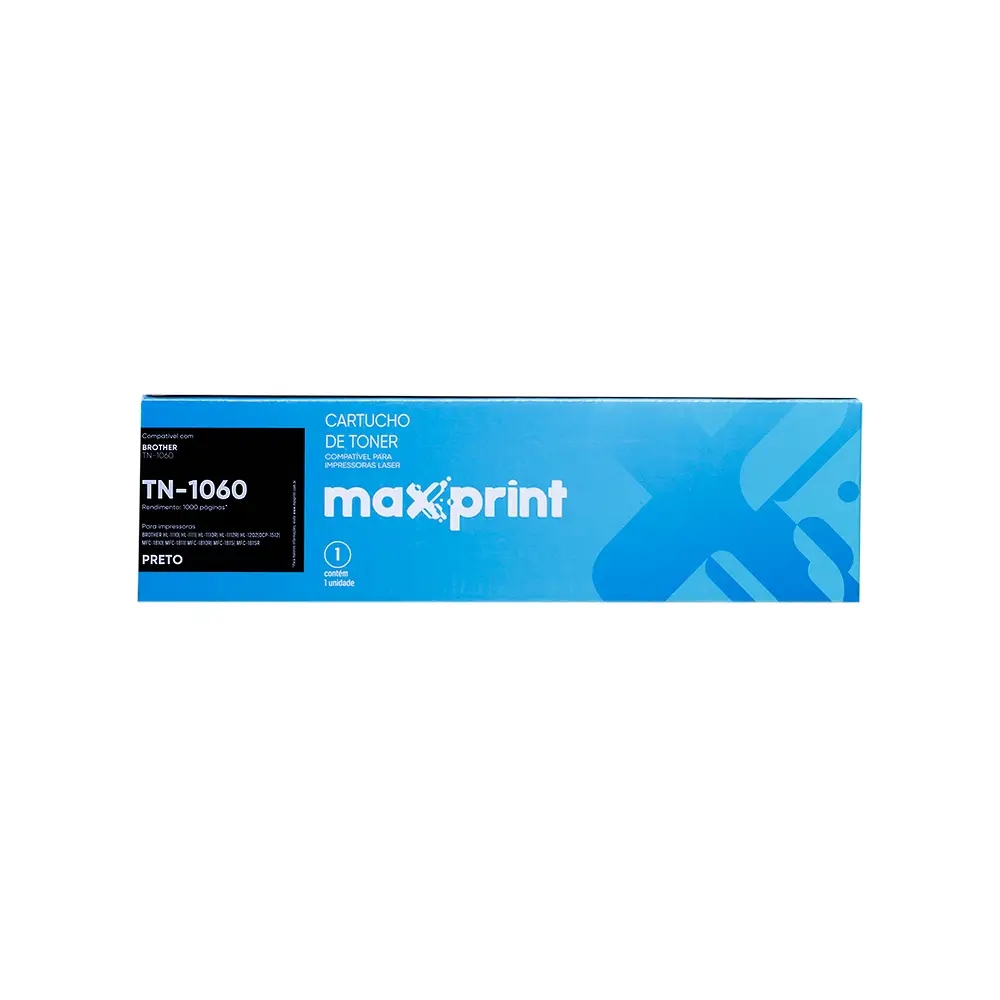 Toner preto Brother TN-1060 compativel MaxPrint