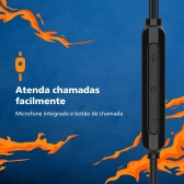 Fone de Ouvido Philips TAE2146BK USB-C