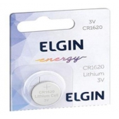Bateria Lithium  ELGIN CR1620 3V - Moeda peq