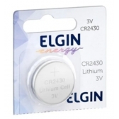 Bateria Lithium  ELGIN CR2430 3V - Moeda