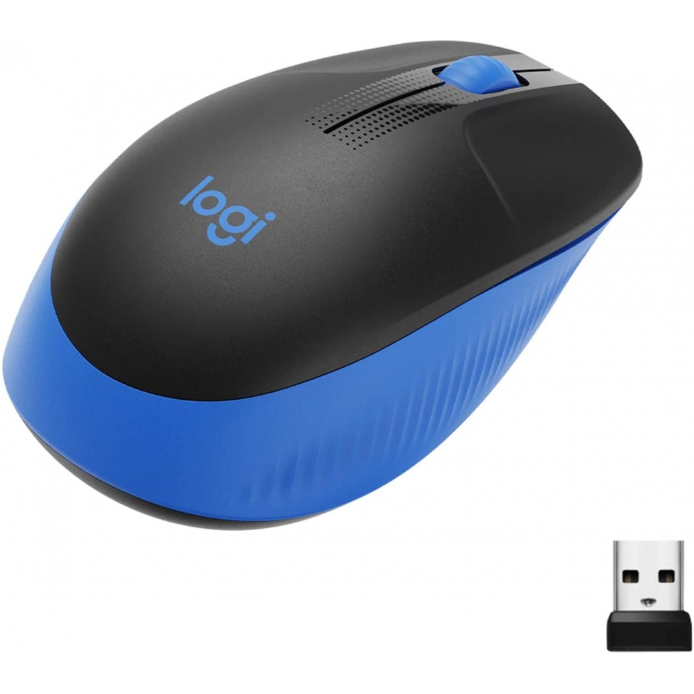 Mouse sem Fio USB Logitech M190 - Azul