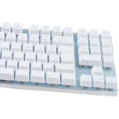 Teclado Mecânico Gamer A+ Plus Tech Barak White Led Branco Blue