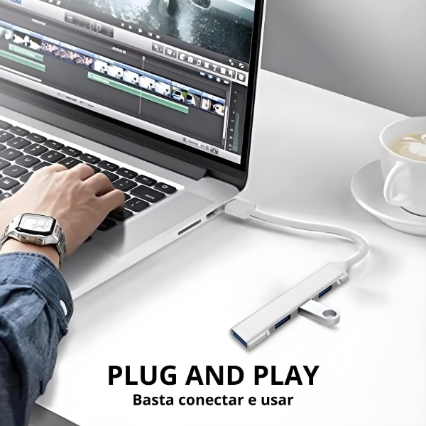 Hub Usb 4 Portas 2.0 USB Knup KP-HB503