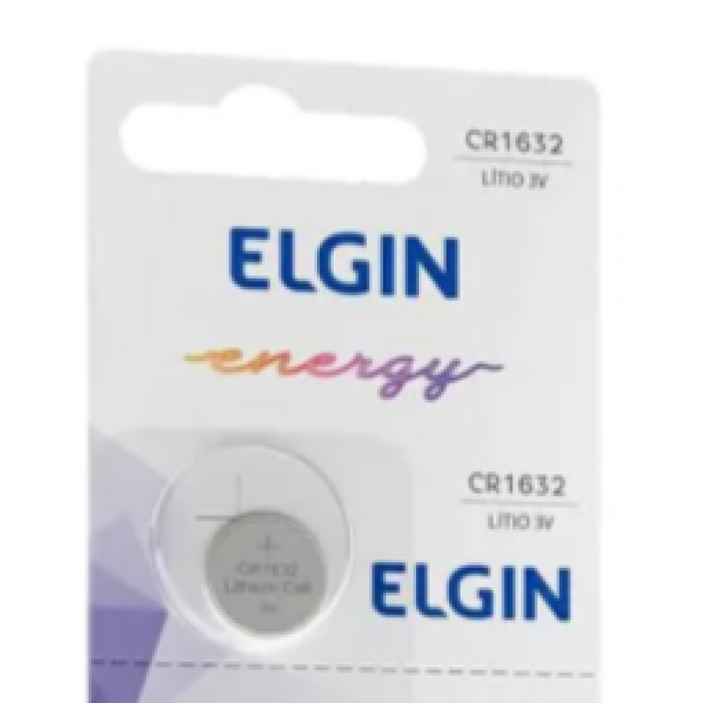 Bateria Lithium  ELGIN CR1632 3V - Moeda peq
