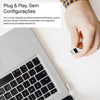 Adaptador USB Wireless AC650 Mercusys Ma20n Nano