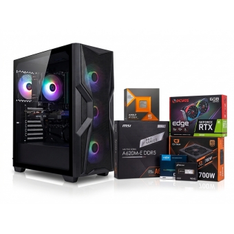 PC Desktop Charm AMD Ryzen 5 8500G 32GB DDR5 512GB SSD NVMe RTX3050 6GB