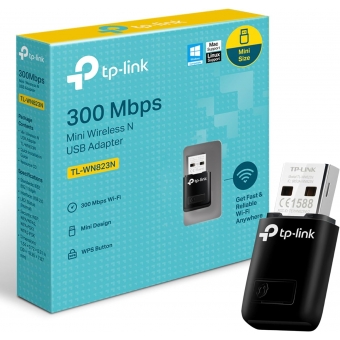 Placa de Rede Wireless USB 300Mps TP-Link Tl-Wn823N (Mini)