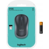 Mouse sem Fio USB Logitech M185 - Cinza