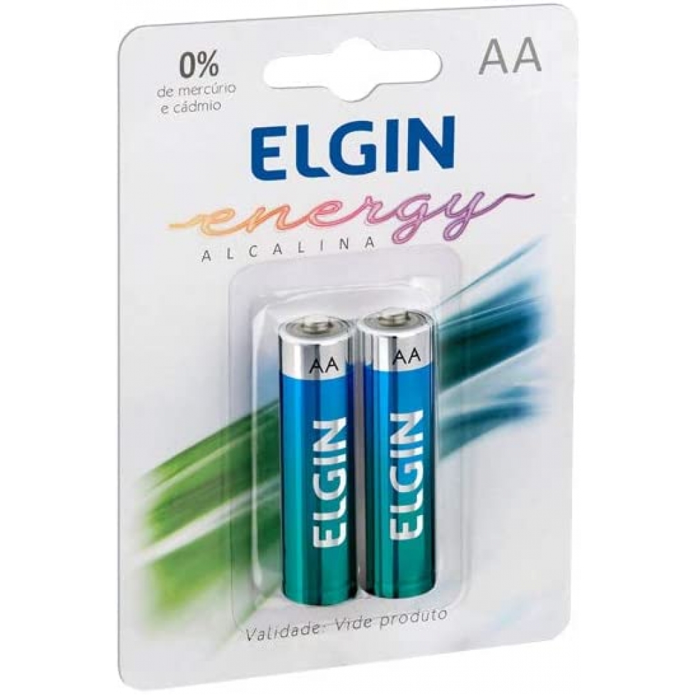 Pilha Alcalina AA ELGIN LR6 C/2UN