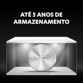 Bateria Alcalina Duracell 1,5V LR44 com 4UN - Moeda Peq