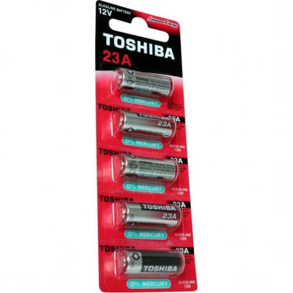 Pilha Alcalina Mini A23 Toshiba 12V