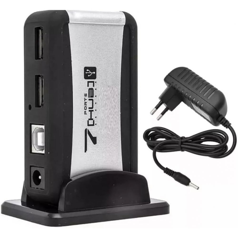 Hub USB 2.0 7 Portas com fonte GV HUB 25101