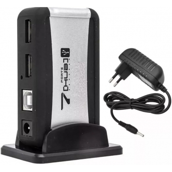 Hub USB 2.0 7 Portas com fonte GV HUB 25101