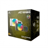 Water Cooler para CPU C3 Tech RGB 120mm FC-W120 BKV2 Preto