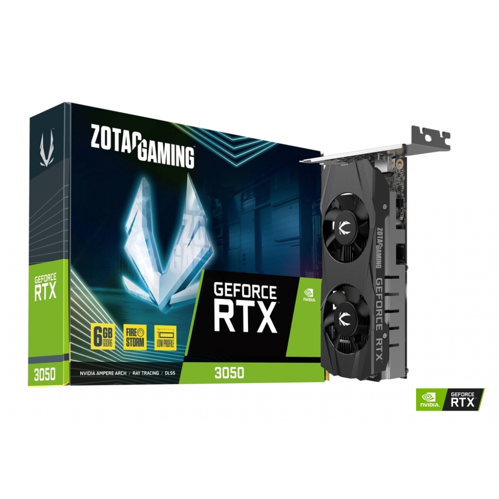 Placa de Vídeo RTX3050 6GB GDDR6 96Bits Zotac Low Profile