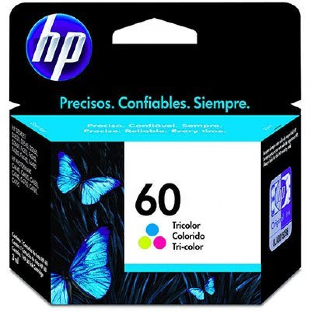 Cartucho HP 60 colorido 6,5ML Cc643Wb Original