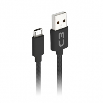 Cabo Celular USB Micro USB 2,0m 2A C3 Tech CB-M20