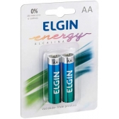 Pilha Alcalina AA ELGIN LR6 C/2UN