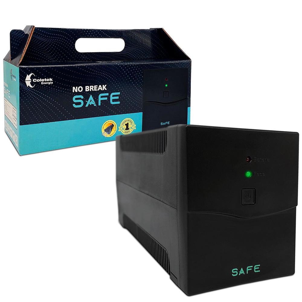 Nobreak UPS Safe 700VA Bivolt 1Bateria 4Tomadas - Preto