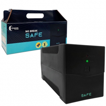 Nobreak UPS Safe 700VA Bivolt 1Bateria 4Tomadas - Preto