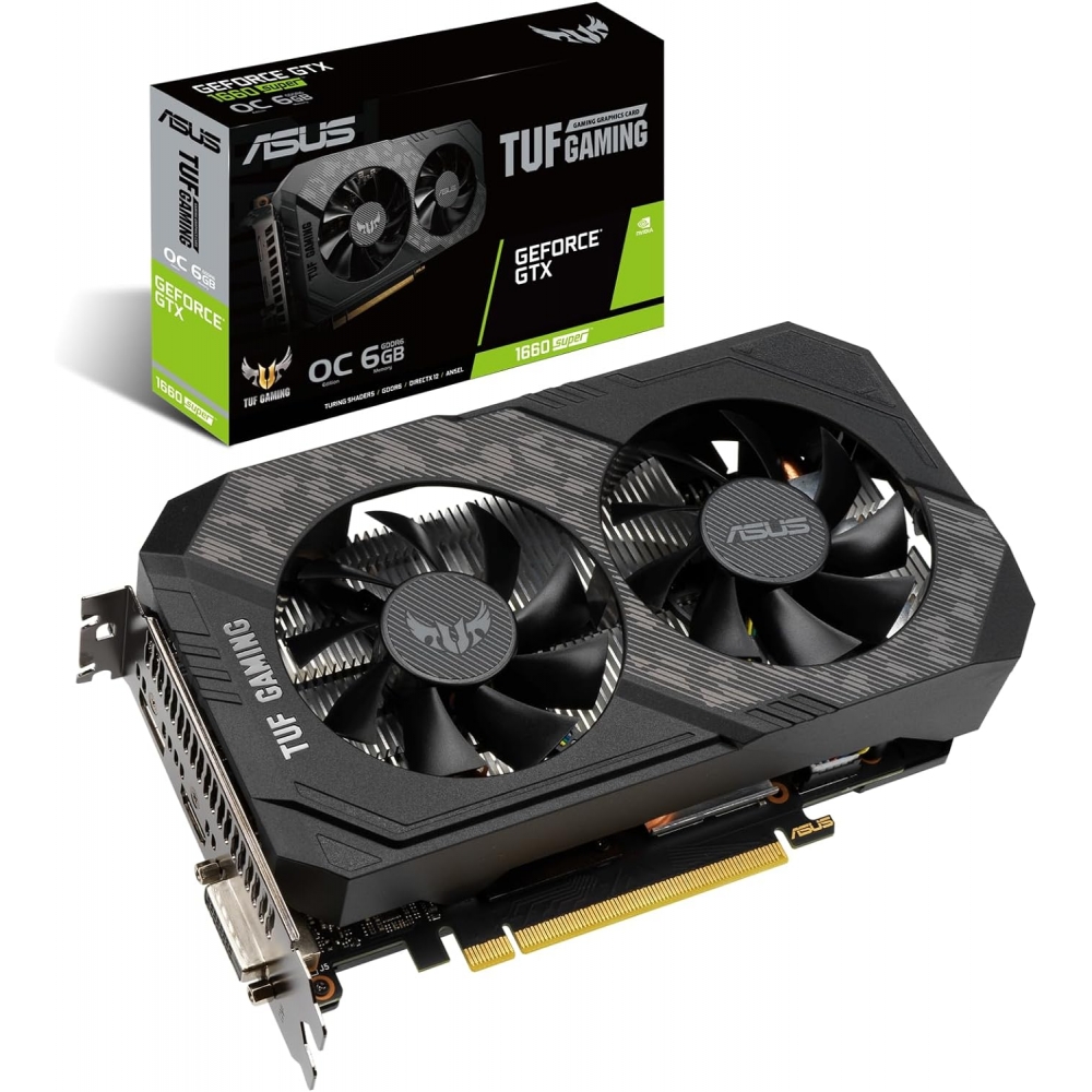 Placa de Vídeo GTX1660 Ti OC 6GB GDDR6 192Bits Evo Asus Tuf Gaming