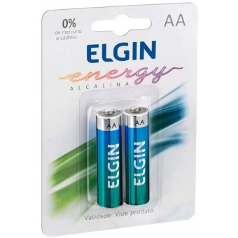 Pilha Alcalina AA ELGIN LR6 C/2UN