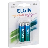 Pilha Alcalina AA ELGIN LR6 C/2UN