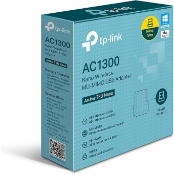 Adaptador USB Wireless AC1300 TP-LINK T3U Nano