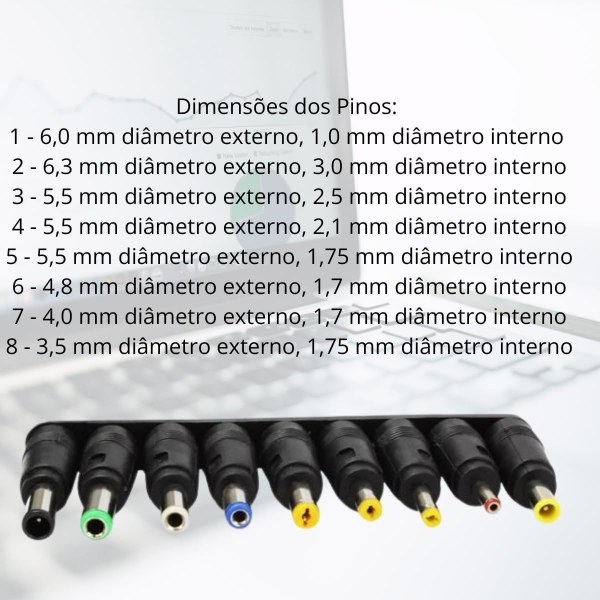 Fonte para notebook Universal 120W 12-24V MY-120W