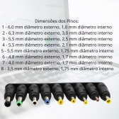 Fonte para notebook Universal 120W 12-24V MY-120W