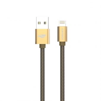 Cabo Celular USB Lightning USB 2,0M C3 Tech CB-210 - Dourado