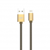Cabo Celular USB Lightning USB 2,0M C3 Tech CB-210 - Dourado