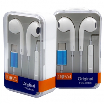 Fone de Ouvido Intra Auricular Inova FON-30036 - USB-C