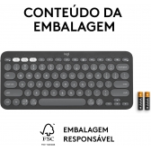 Teclado Bluetooth Logitech Pebble Keys 2 K380s 