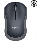 Mouse sem Fio USB Logitech M185 - Cinza