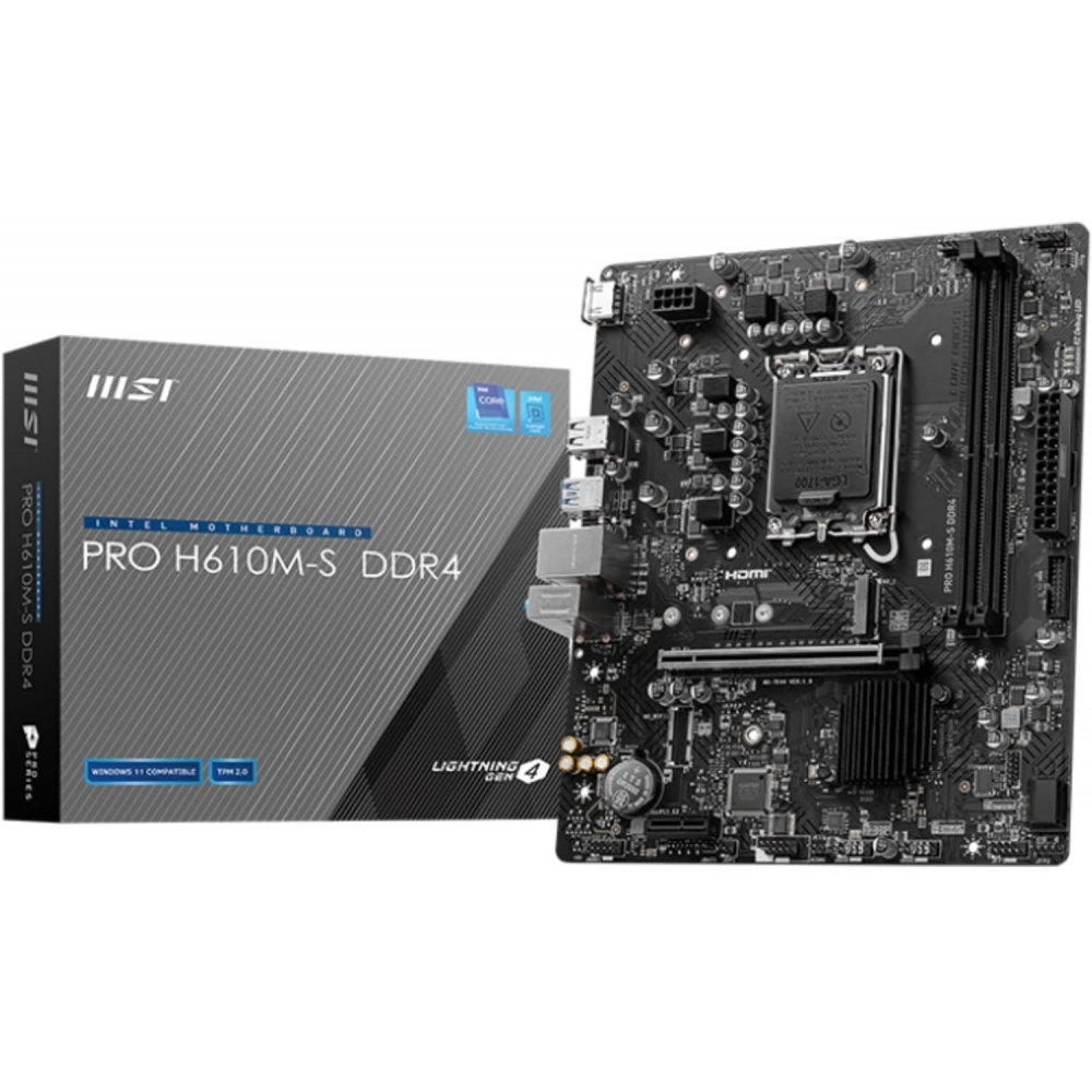 Placa Mae MSI H610M-S DDR4 LGA 1700